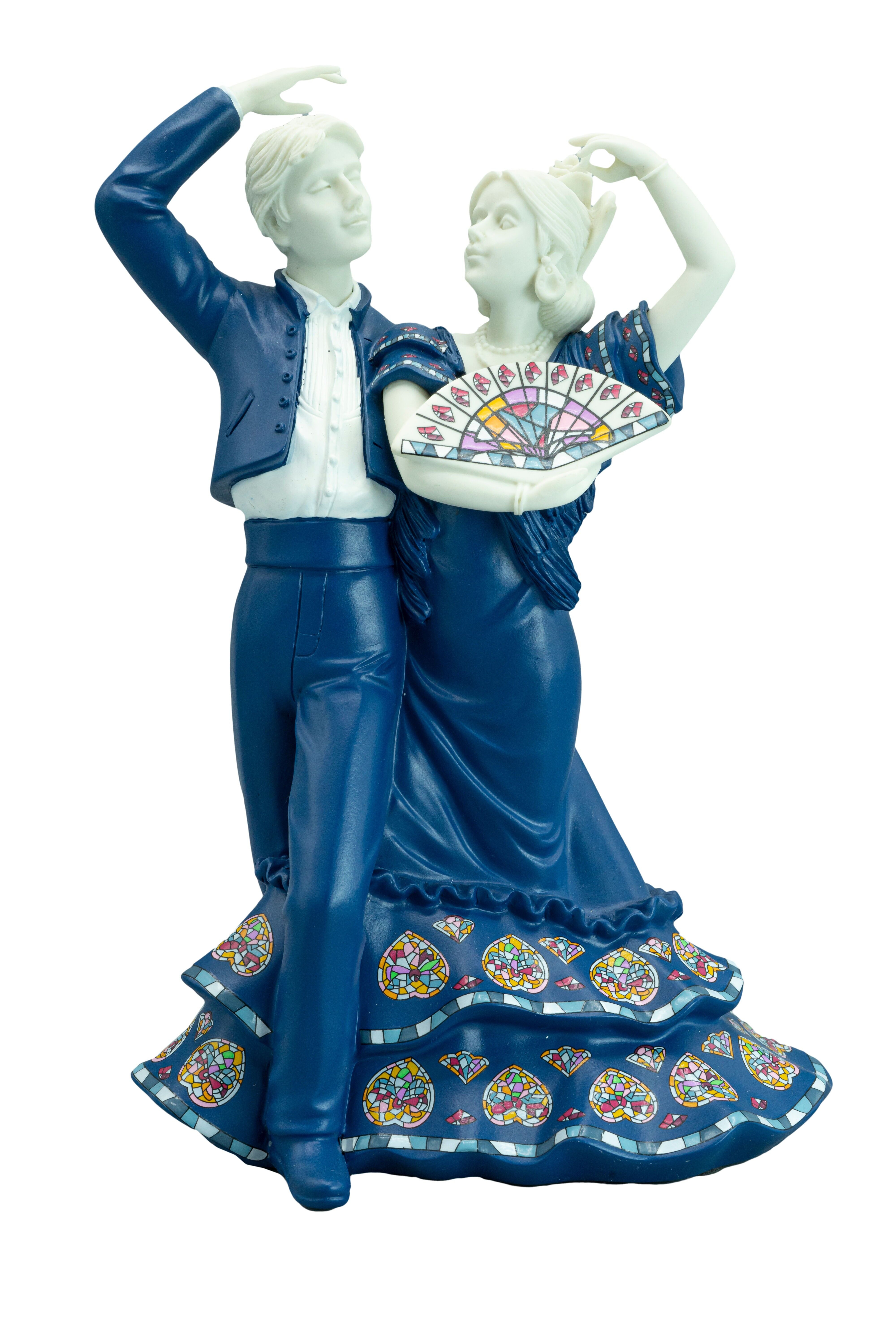 Baile flamenco mediano (azul)