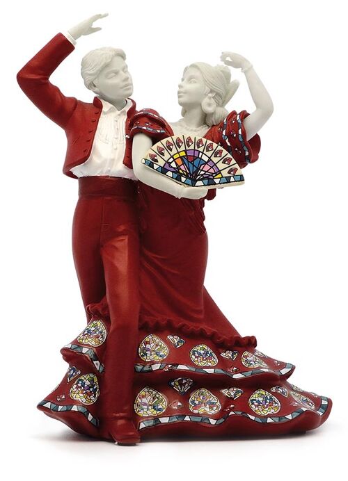 Baile flamenco mediano (rojo)