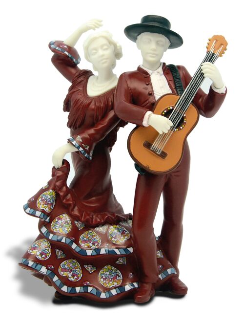 Pareja guitarra (rojo)