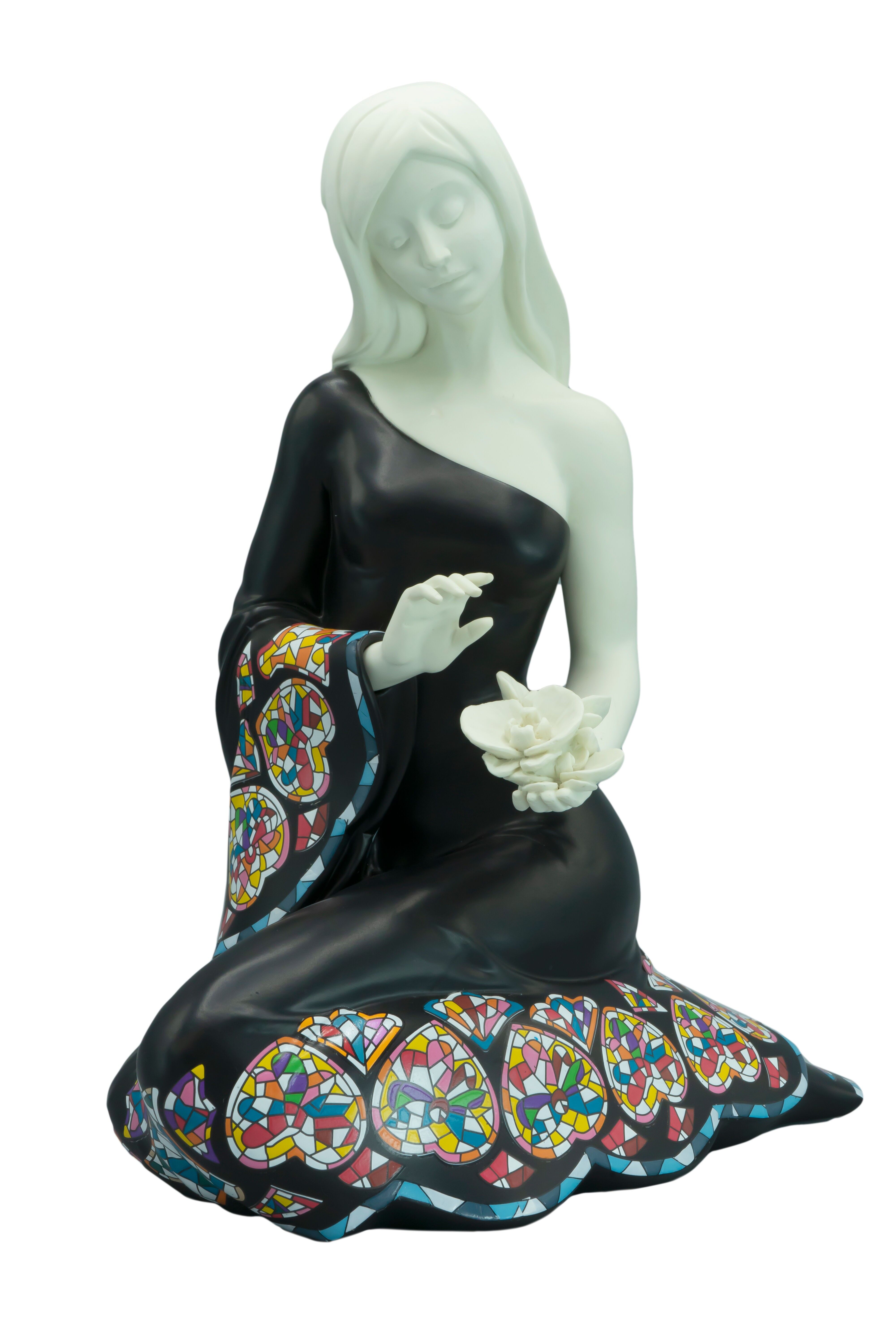 Elegancia flor negra