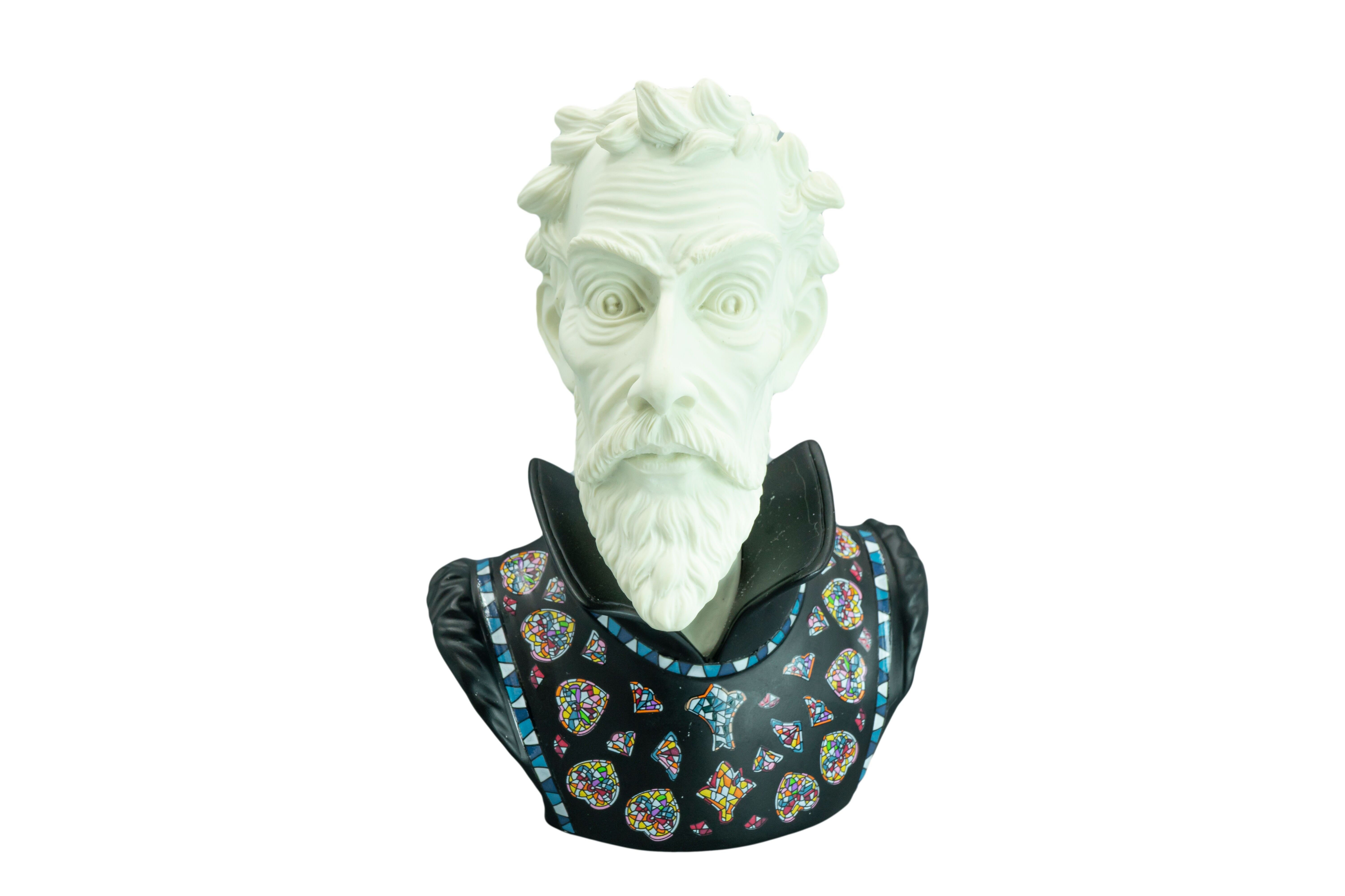 BÜSTE QUIXOTE SCHWARZE FLIESE