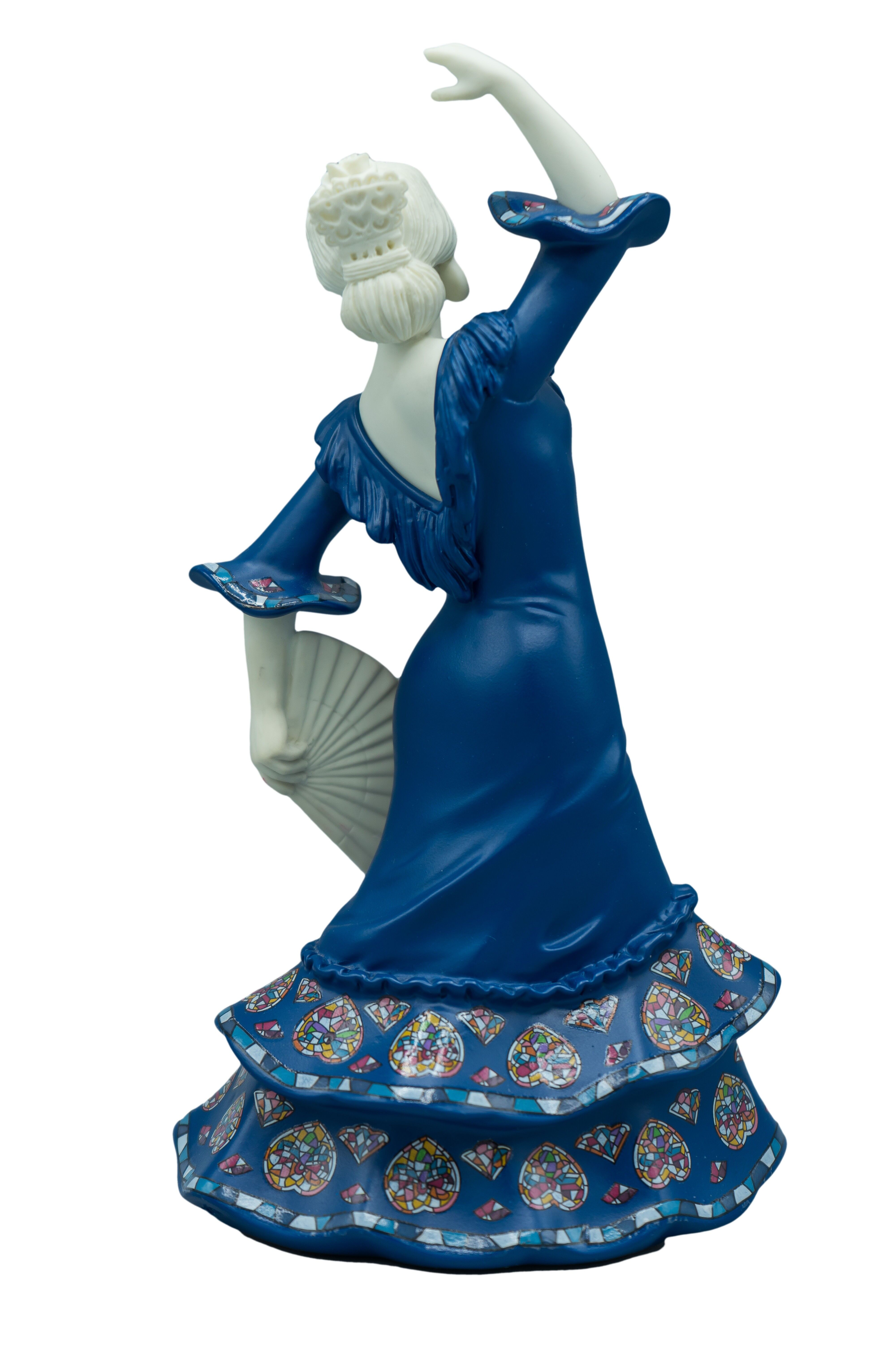SEVILLANA FAN MEDIUM BLUE
