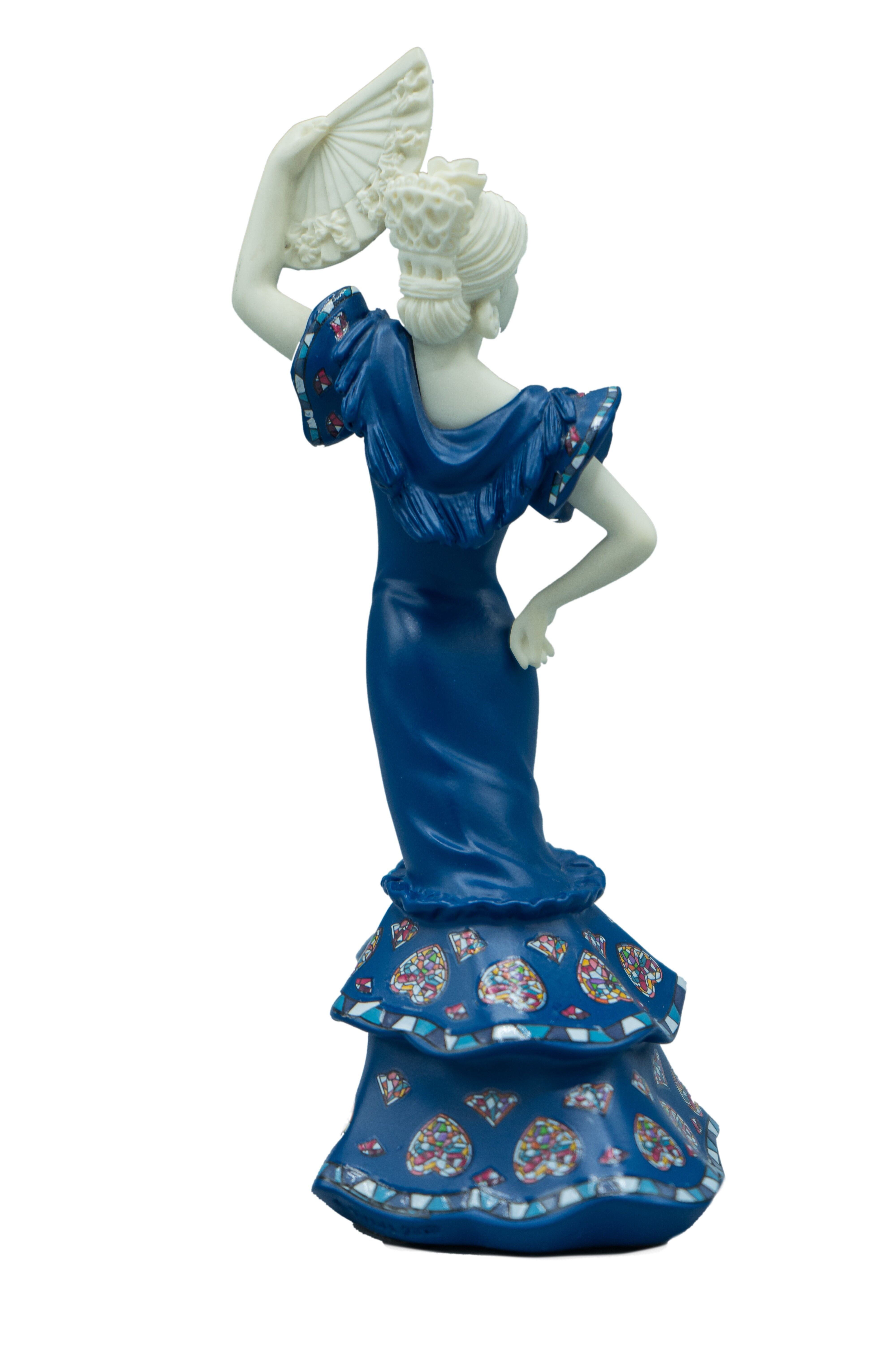 SEVILLANA FAN SMALL BLUE