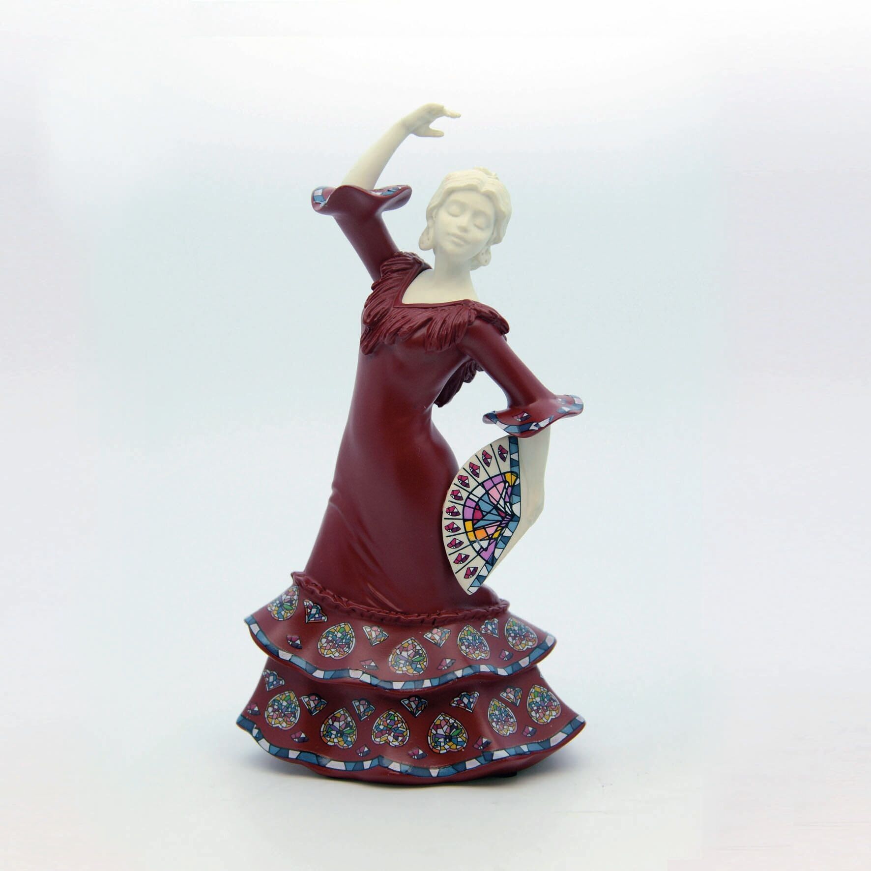 SEVILLANA FAN MEDIUM RED