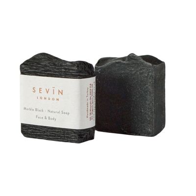 Mini Savon Marbré Noir