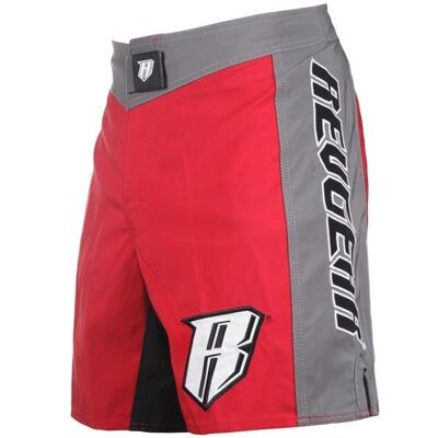 Spartan Pro Micro MMA Shorts - Red & Grey