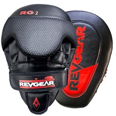 Pinnacle RG1 Gel Focus Mitts - Black/Red