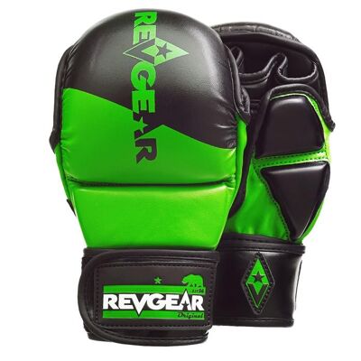 Pinnacle mma sparring gloves - black/green