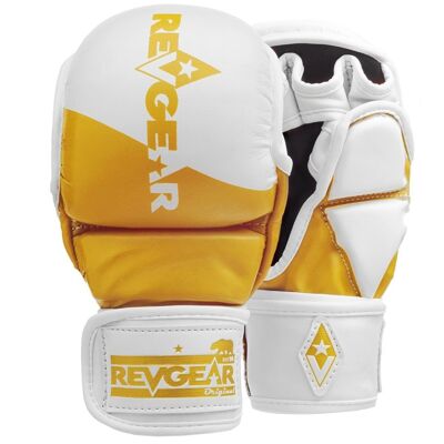 Pinnacle mma sparring gloves - white/gold