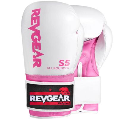 S5 All Rounder Boxing Glove - White Pink