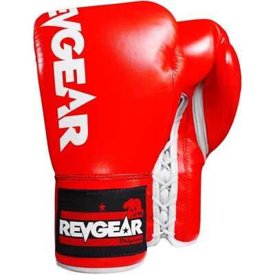 The Revgear F1 Competitor - Professional Boxing Fight Gloves - Red/White