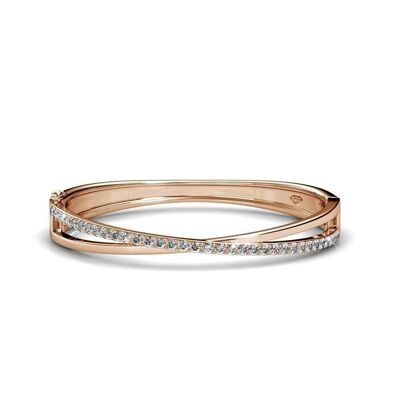 Criss Bracelet: Rose Gold and Crystal