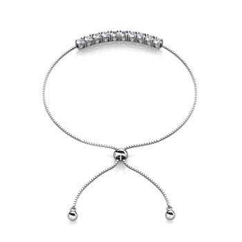 Bracelet Crystal Mia : Argenté et Cristal 10