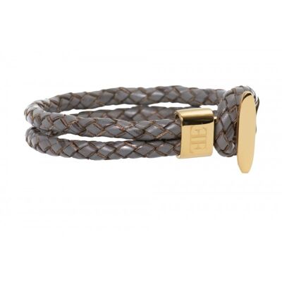 Bracciale grigio/oro