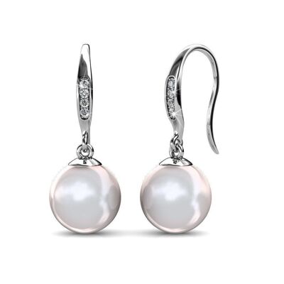 Orecchini Pearl Hook: Argento e Perla Austriaca