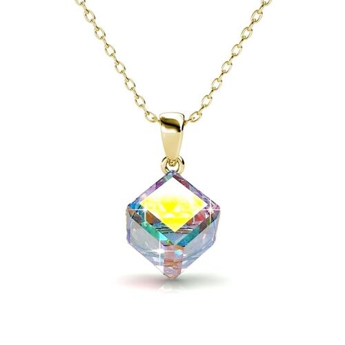 Pendentifs Classic cube : Doré et Cristal