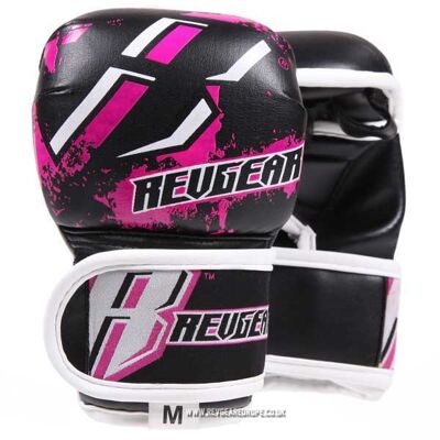 Kids Deluxe MMA Gloves - Pink