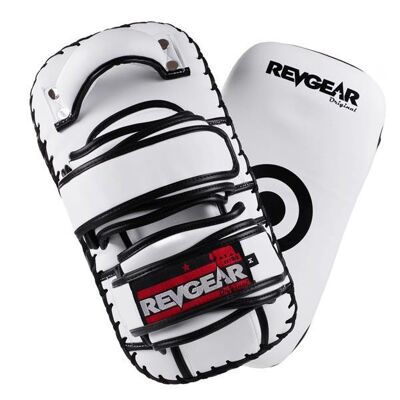 Original Thai Kick Pads - Double Strap White