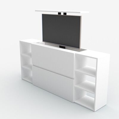 Coffre TV Lift SL55 Plus - BLANC MAT / BLANC MAT