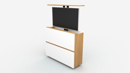 Buy wholesale TV lift - drawers / 55 OAK SL CLASSIC inches of MATT chest WHITE