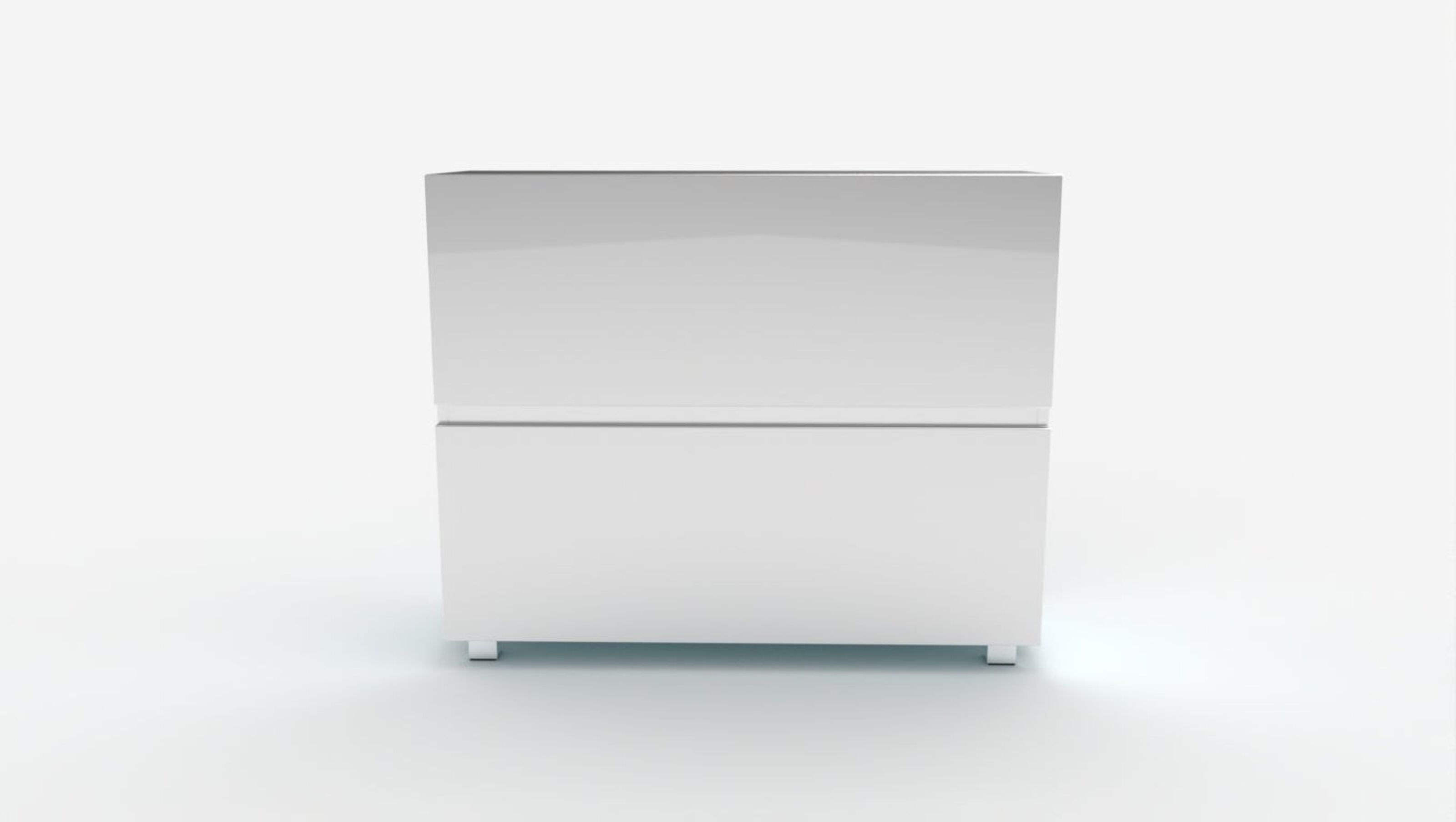 Buy wholesale TV lift chest of drawers SL 55 inches - MATT WHITE / GLOSSY  WHITE