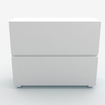 TV lift chest of drawers SL 43 inches - WHITE MATT / WHITE MATT