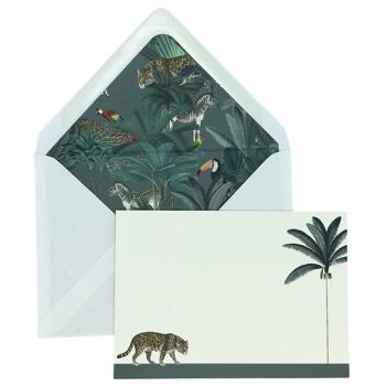 Darwin's Menagerie "Prowling Leopard" Set de cartes avec enveloppes doublées 2