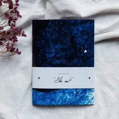 A5 notebook lined "Midnight blue"