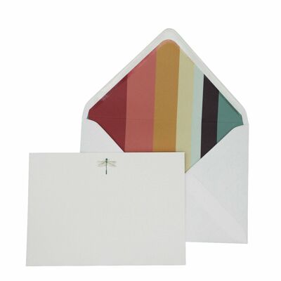 Ensemble de cartes de correspondance Dragon Fly avec enveloppes doublées