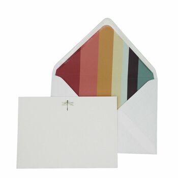 Ensemble de cartes de correspondance Dragon Fly avec enveloppes doublées 1
