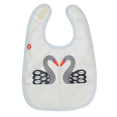 FRANCK & FISCHER bib Swan grey