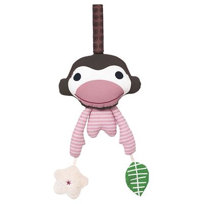 FRANCK & FISCHER jouet d'éveil Asger Monkey rose