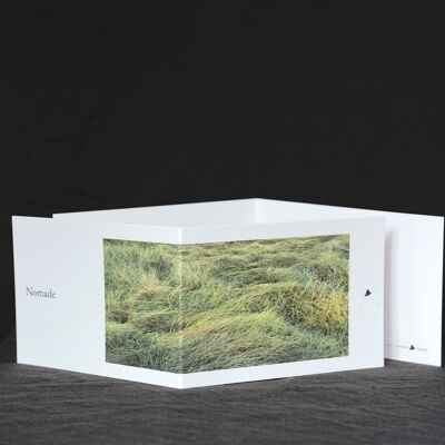 Nomads panoramic postcard with logo envelope