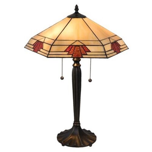 Tafellamp Tiffany 44x38x59 cm E27/max 2x60W