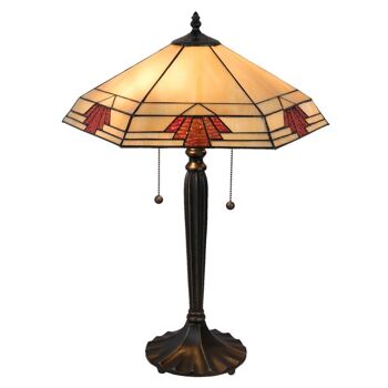 Lampe à poser Tiffany 44x38x59 cm E27/max 2x60W 2