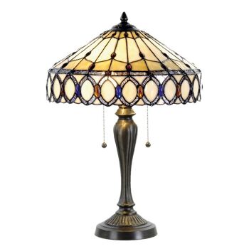 Lampe à poser Tiffany Ø 40x58 cm E27/max 2x60W - I 2