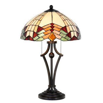 Lampe à poser Tiffany Ø 40x60 cm E27/max 2x60W - IV 2