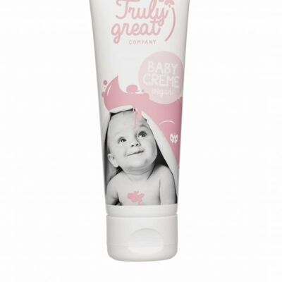 Organic baby cream with cold-pressed oils
