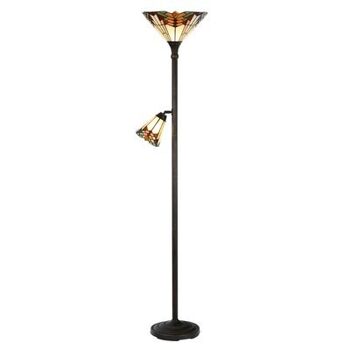 Lampadaire Tiffany Ø 30x178 cm E27/max 1x100W E14/max 1x25W 1