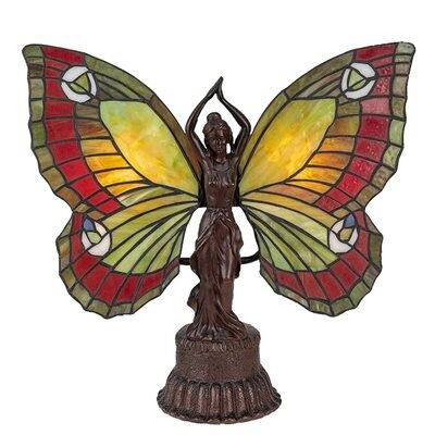 Tafellamp Tiffany vlinder 41x20x41 cm E14/max 2x25W