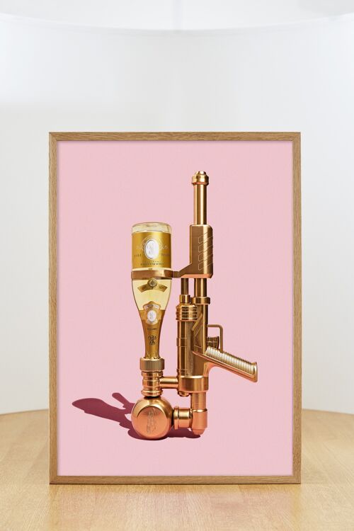Champagne Soaker(standing) - no frame - 50x70