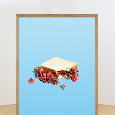 Sándwich de flores - sin marco - 50x70