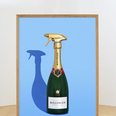 Champagne Spray - senza cornice - 50x70