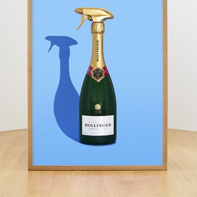 Champagnerspray - ohne Rahmen - 50x70