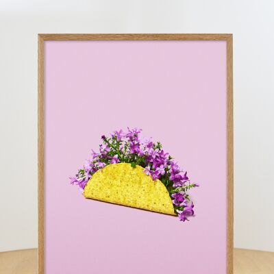 Fleur-taco - sans cadre - 50x70
