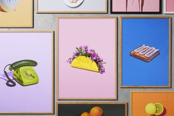 Fleur-taco - sans cadre - 50x70 6