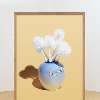 Toilet Brush Bouquet - no frame - 50x70