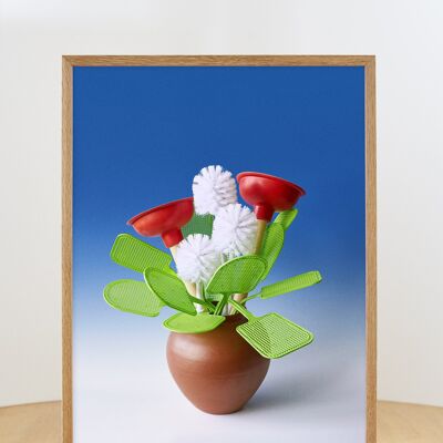 Bouquet delle Pulizie di Primavera - senza cornice - 50x70