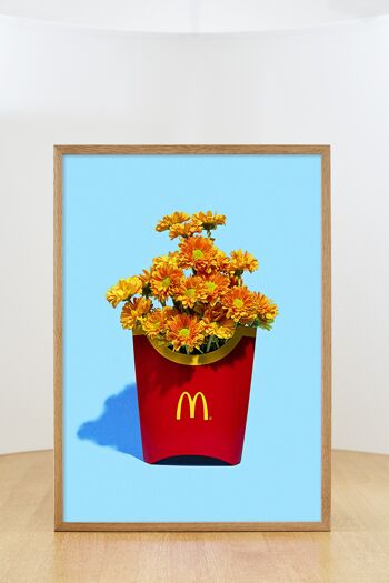 Frites Fleurs - sans cadre - 50x70 1