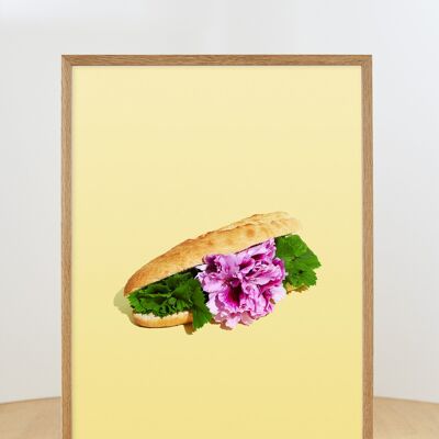 Blumenbaguette - ohne Rahmen - 50x70